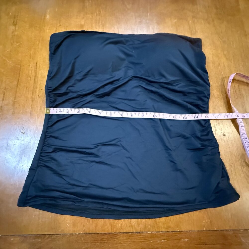 Black Two-Piece Swimsuit Set | Bandeau / Tankini Style | NWOT | Size L - Picture 8 of 16